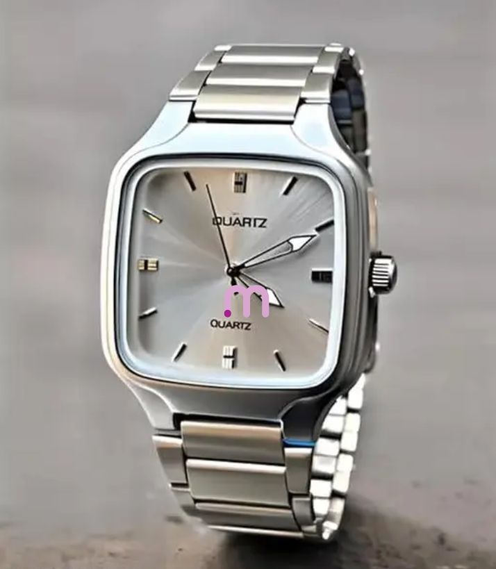 Stylish analog watch for men and boys in chain